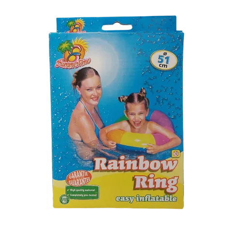 Zwemband 51 cm regenboog kleuren